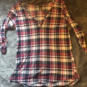 Mid button up flannel